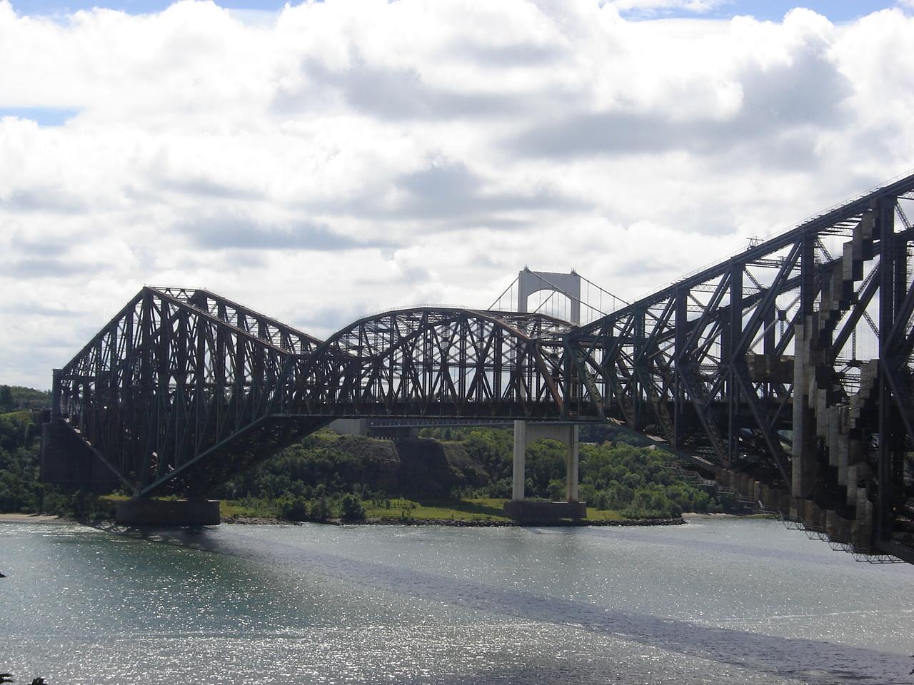 Wallpapers Constructions and architecture Bridges - Aqueduct Pont de Qubec et pont Pierre Laporte