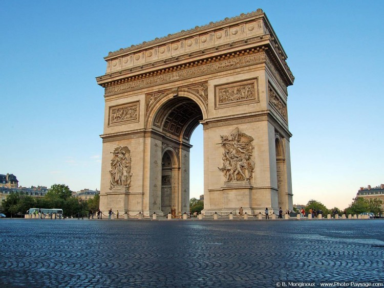 Wallpapers Trips : Europ France > Ile-de-France > Paris Arc de Triomphe et place de l'Etoile