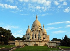 Fonds d'cran Voyages : Europe Le Sacr Coeur sur la Butte Montmartre