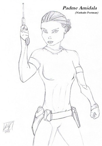 Wallpapers Art - Pencil Comics - Comics padme amidala