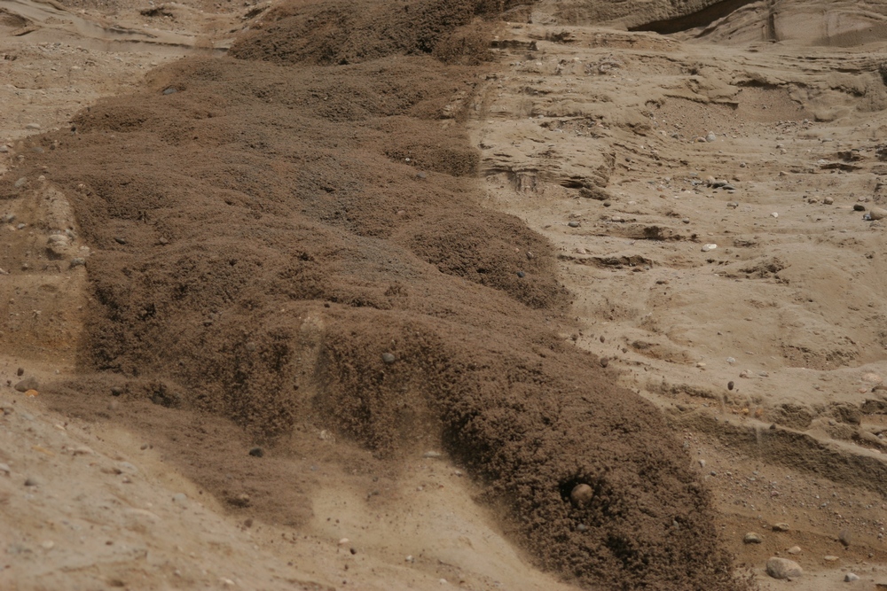 Wallpapers Nature Rocks - Stones - Sand Avalanche de sable et de gravier