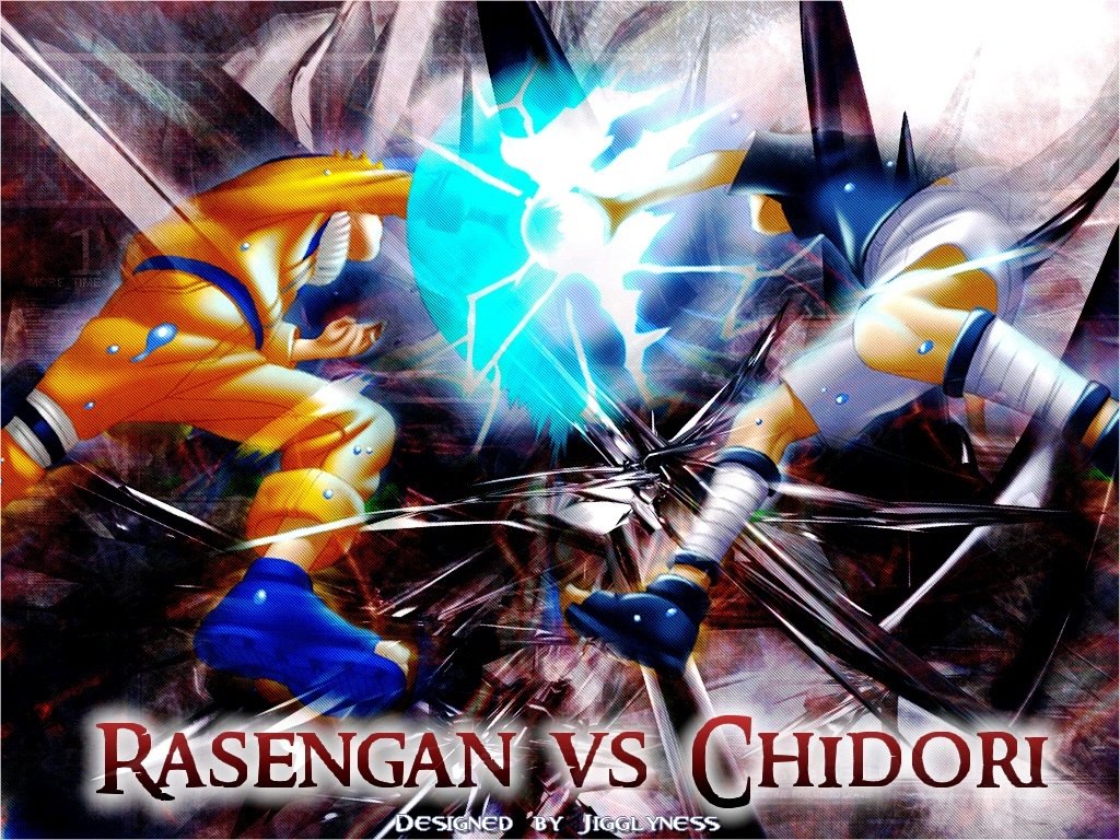 Fonds d'cran Manga Naruto Chidori VS Rasengan