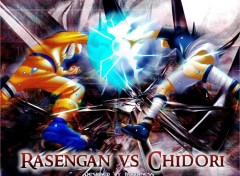 Fonds d'cran Manga Chidori VS Rasengan