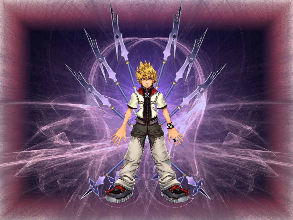 Wallpapers Video Games Kingdom Hearts II roxas + lance de xaldin!