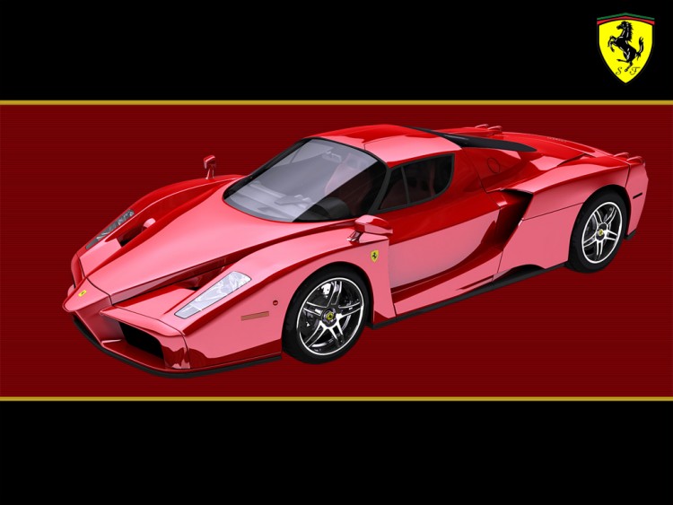 Wallpapers Cars Ferrari Ferrari Enzo fondo nero