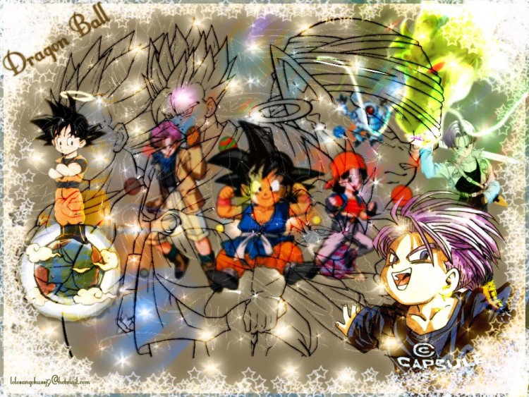 Fonds d'cran Manga Dragon Ball Z DBZ Group Sparking!