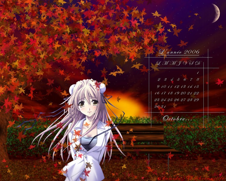 Wallpapers Manga Miscellaneous Un dbut d'autonne(calendrier)