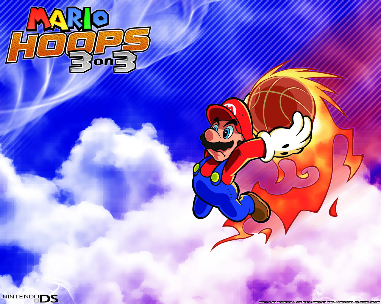 Fonds d'cran Jeux Vido Mario Slam Basketball Mario in the Sky