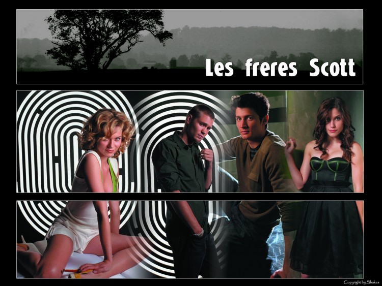 Fonds d'cran Sries TV Les Frres Scott (One Tree Hill) lES FRERES sCOTT