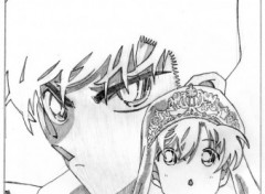 Wallpapers Art - Pencil Shinichi & Ran