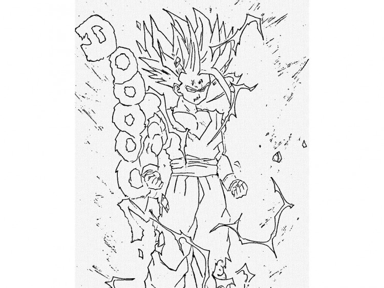 Wallpapers Art - Pencil Manga - Dragon Ball Z super sayen 2