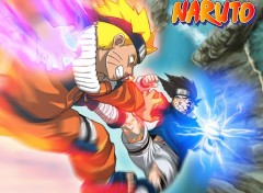 Wallpapers Manga Naruto VS Sasuke...