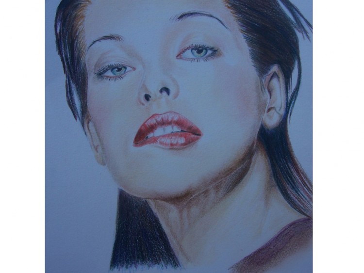 Fonds d'cran Art - Crayon Portraits milla jovovich