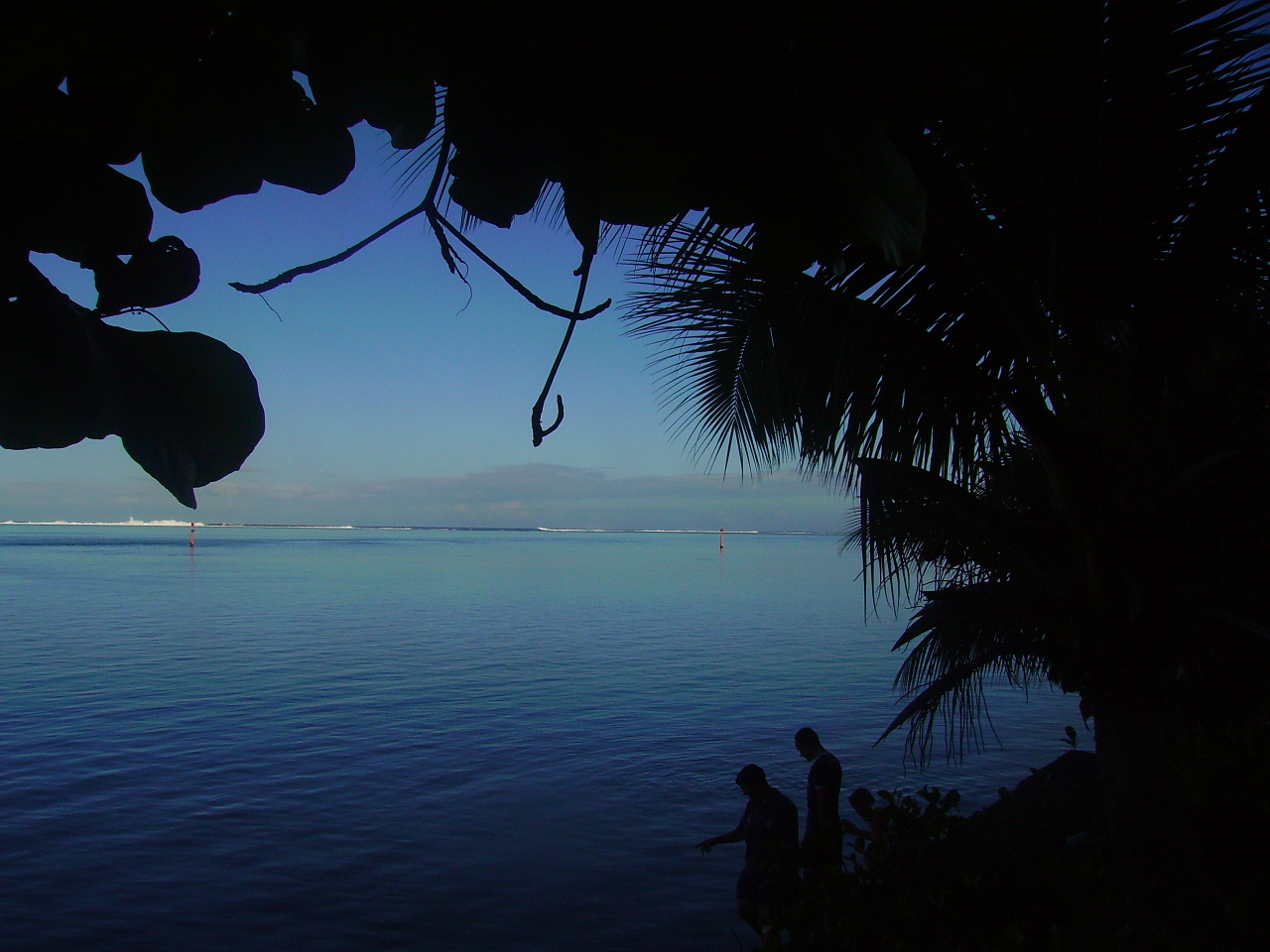 Wallpapers Nature Seas - Oceans - Beaches Tahiti-vue sur la mer