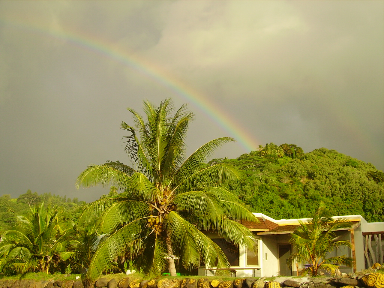 Wallpapers Nature Rainbows Tahiti