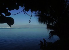 Wallpapers Nature Tahiti-vue sur la mer