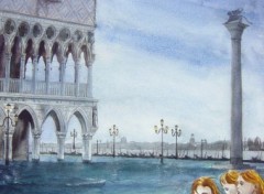 Fonds d'cran Art - Peinture venise cleste