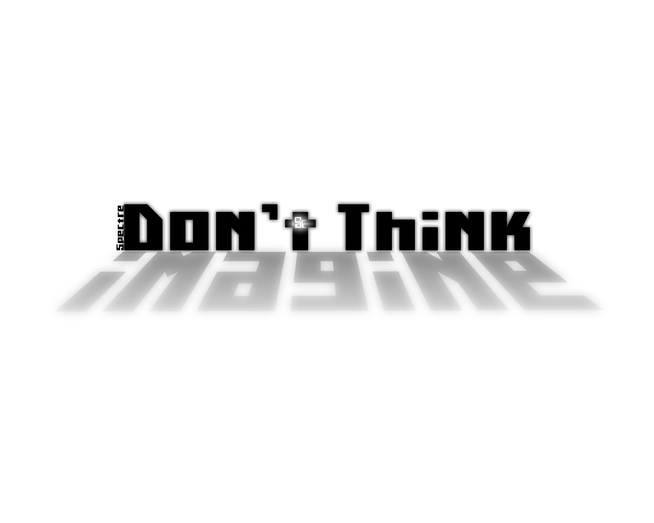 Fonds d'cran Art - Numrique Style Minimalistic Don't Think, Imagine