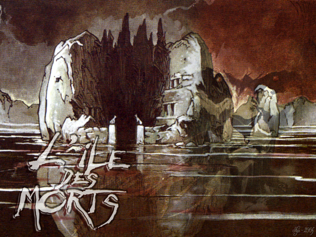 Fonds d'cran Art - Peinture BD L'ile des morts