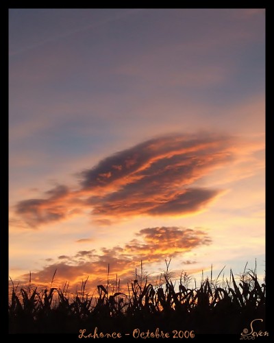 Fonds d'cran Nature Couchers et levers de Soleil Lahonce