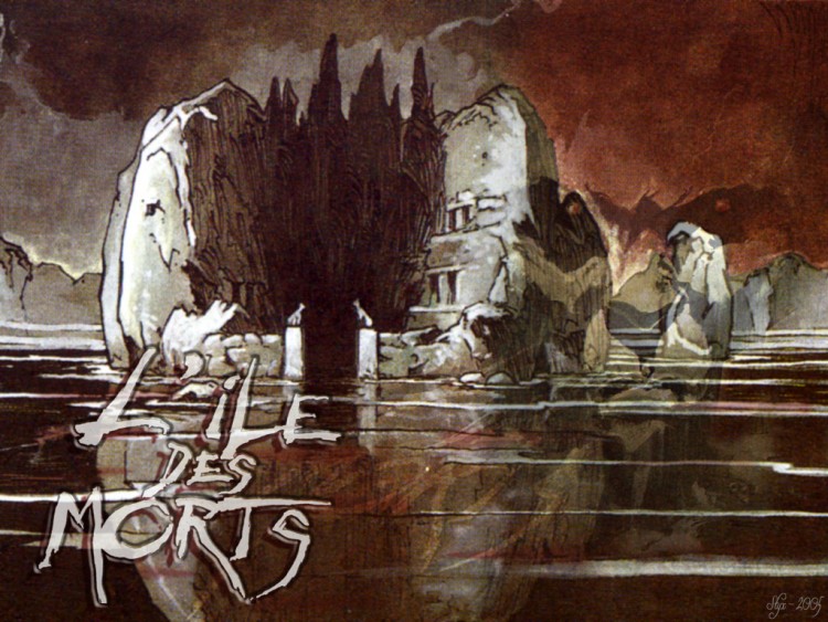 Wallpapers Art - Painting Comics L'ile des morts