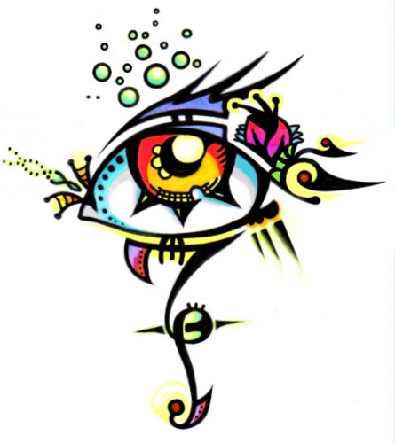 Fonds d'cran Art - Crayon Yeux l'imagination