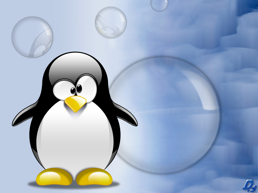 Wallpapers Digital Art Abstract Tux Glace