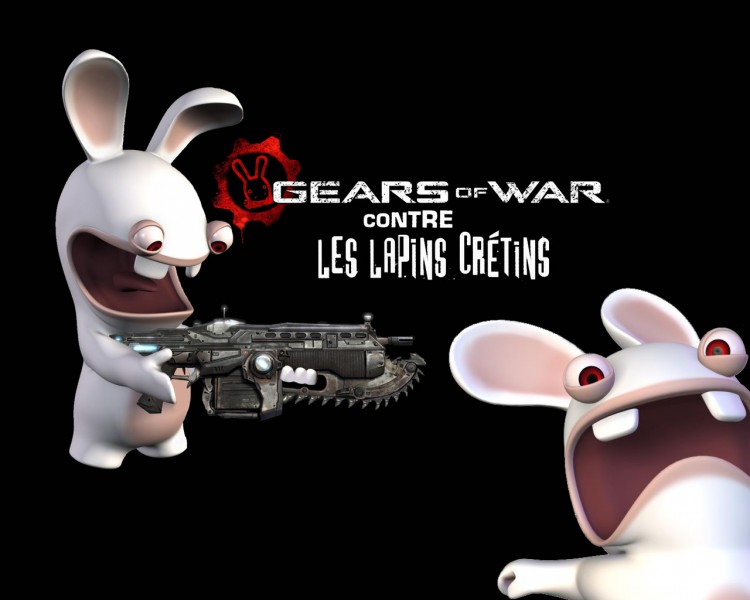 Fonds d'cran Jeux Vido Rayman Contre Les Lapins Cretins les lapin font la guerre aussi