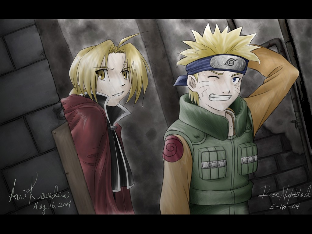 Fonds d'cran Manga Naruto Naruto version Full metal Alchemist