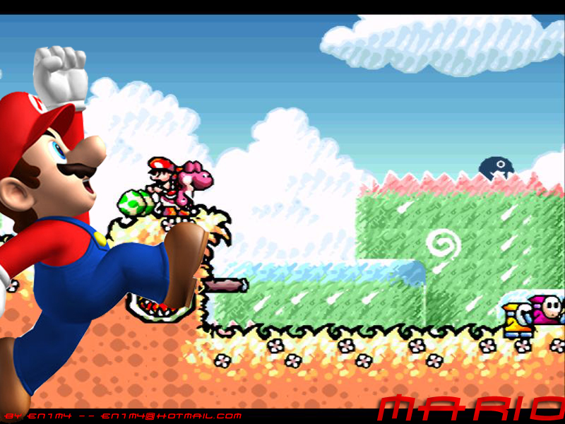 Fonds d'cran Jeux Vido Mario Mario OLDIES