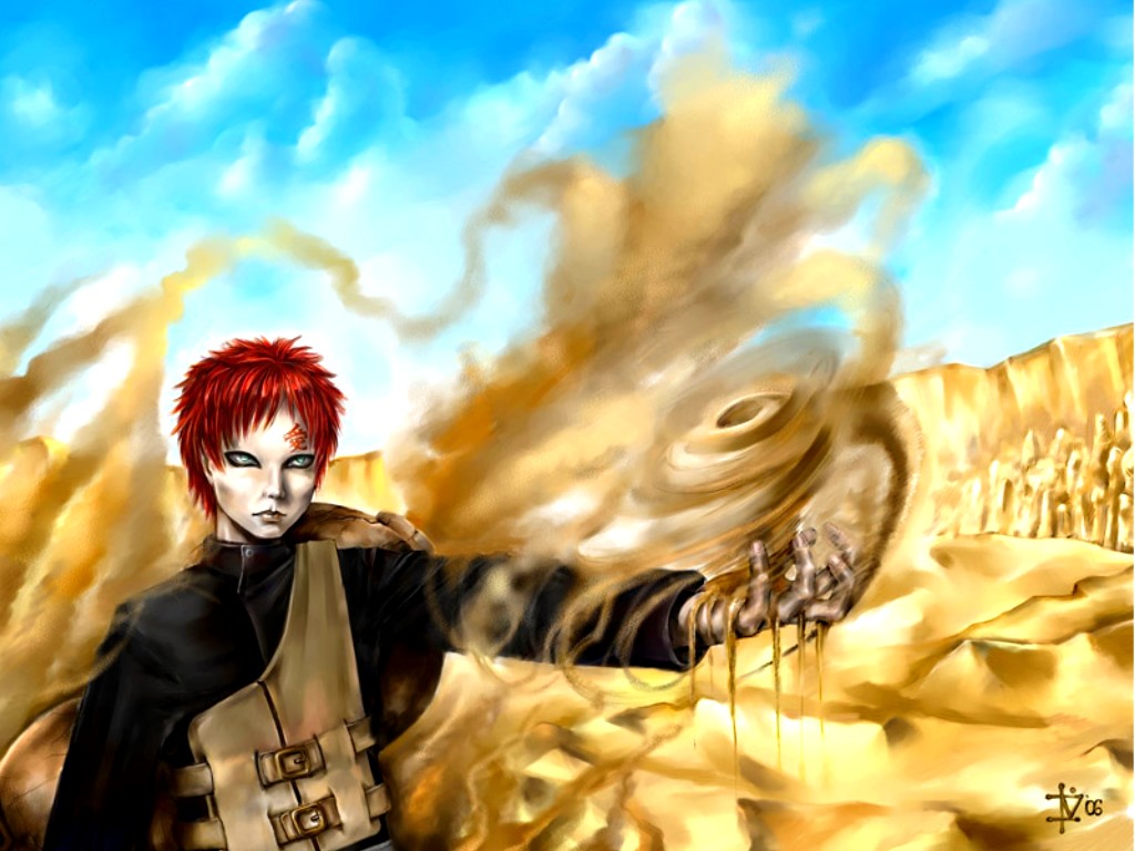 Wallpapers Manga Naruto Gaara du Dsert