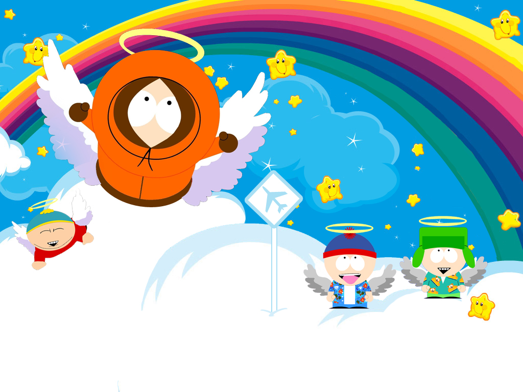 Fonds d'cran Dessins Anims South Park Kenny, Stan, Kyle, Cartman