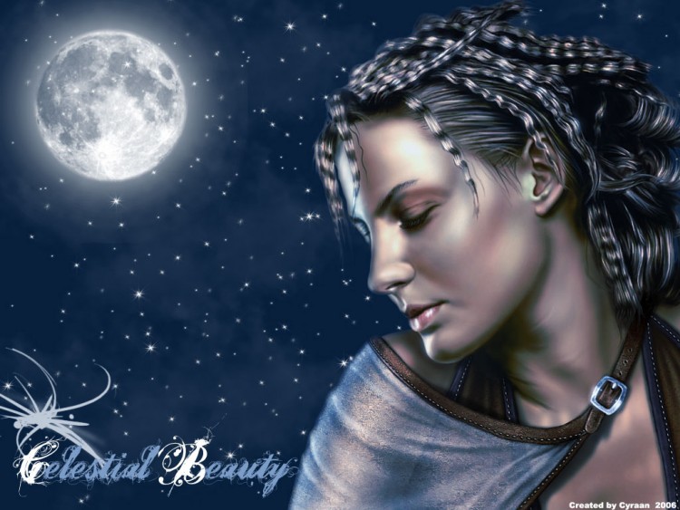 Wallpapers Digital Art Women - Femininity Celestial Beauty