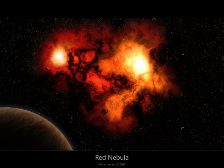 Fonds d'cran Art - Numrique Espace - Univers Red Nebula