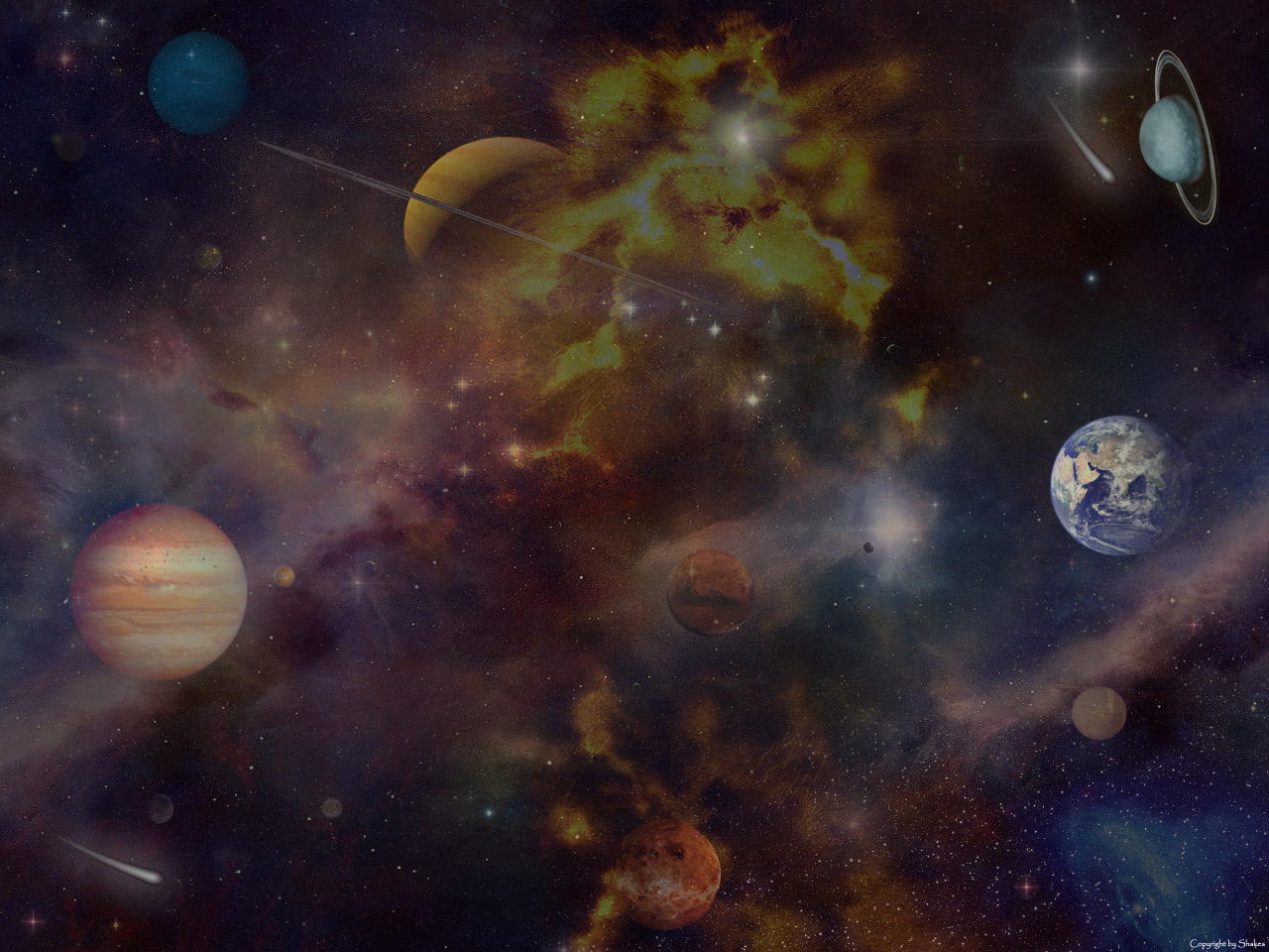 Wallpapers Digital Art Space - Universe sYSTEME SOLAIRE