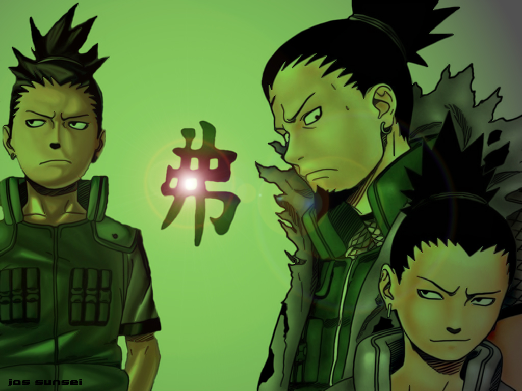 Wallpapers Manga Naruto shikamaru et le padre