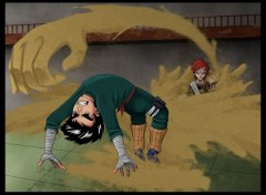 Fonds d'cran Manga Gaara VS Lee