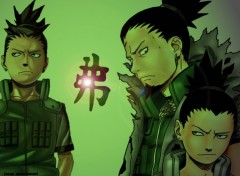 Fonds d'cran Manga shikamaru et le padre