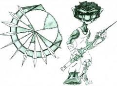 Wallpapers Art - Pencil goblin + blason