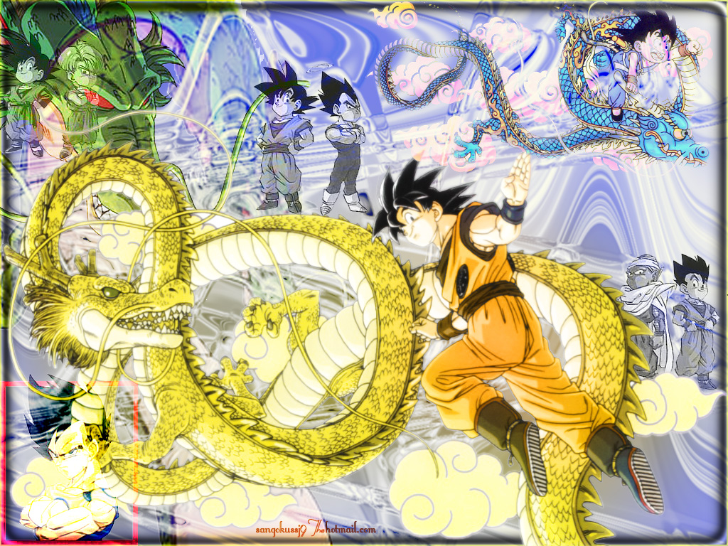 Fonds d'cran Manga Dragon Ball Z Goku et Shenron