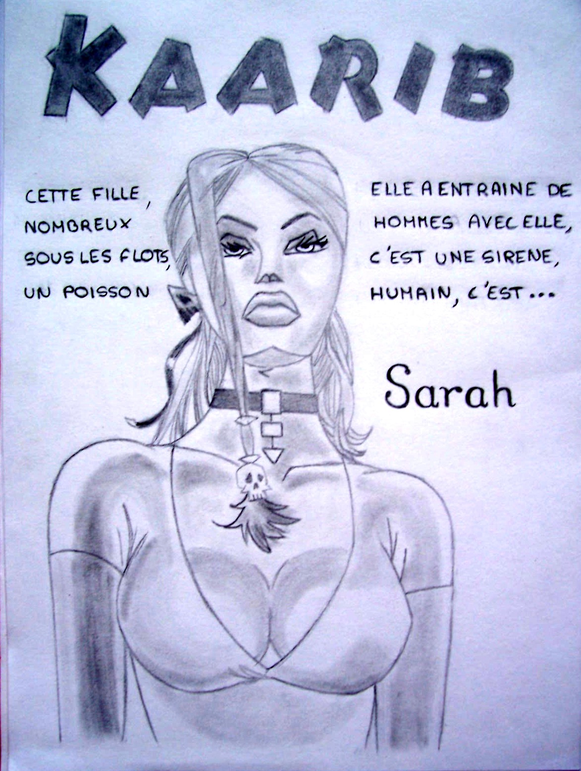 Fonds d'cran Art - Crayon Personnages Sarah