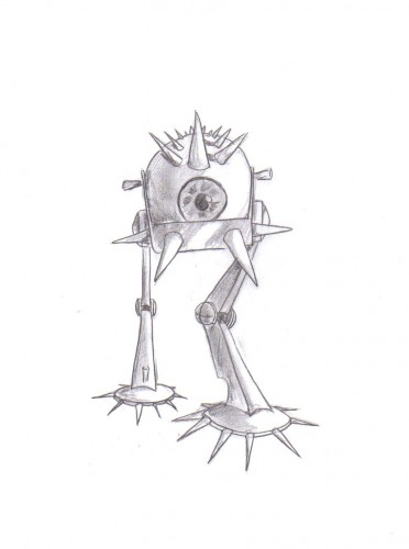 Fonds d'cran Art - Crayon Science-Fiction - Robots TR-Eye