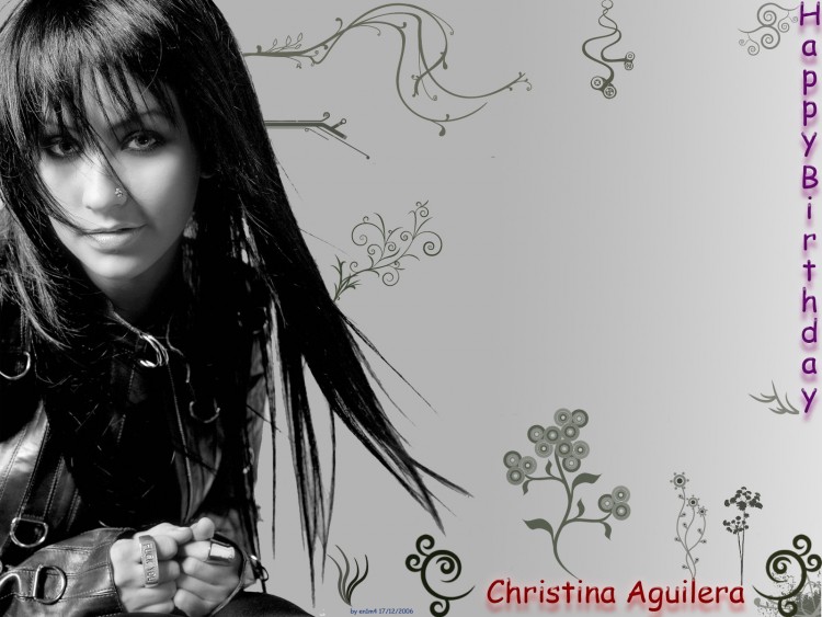 Wallpapers Music Christina Aguilera Joyeux Anniversaire Christina !