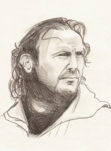 Wallpapers Art - Pencil Portraits Kevin Costner