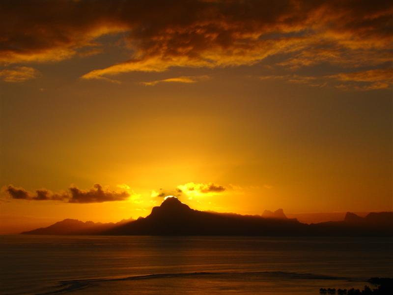 Fonds d'cran Nature Couchers et levers de Soleil iles du Pacific Sud