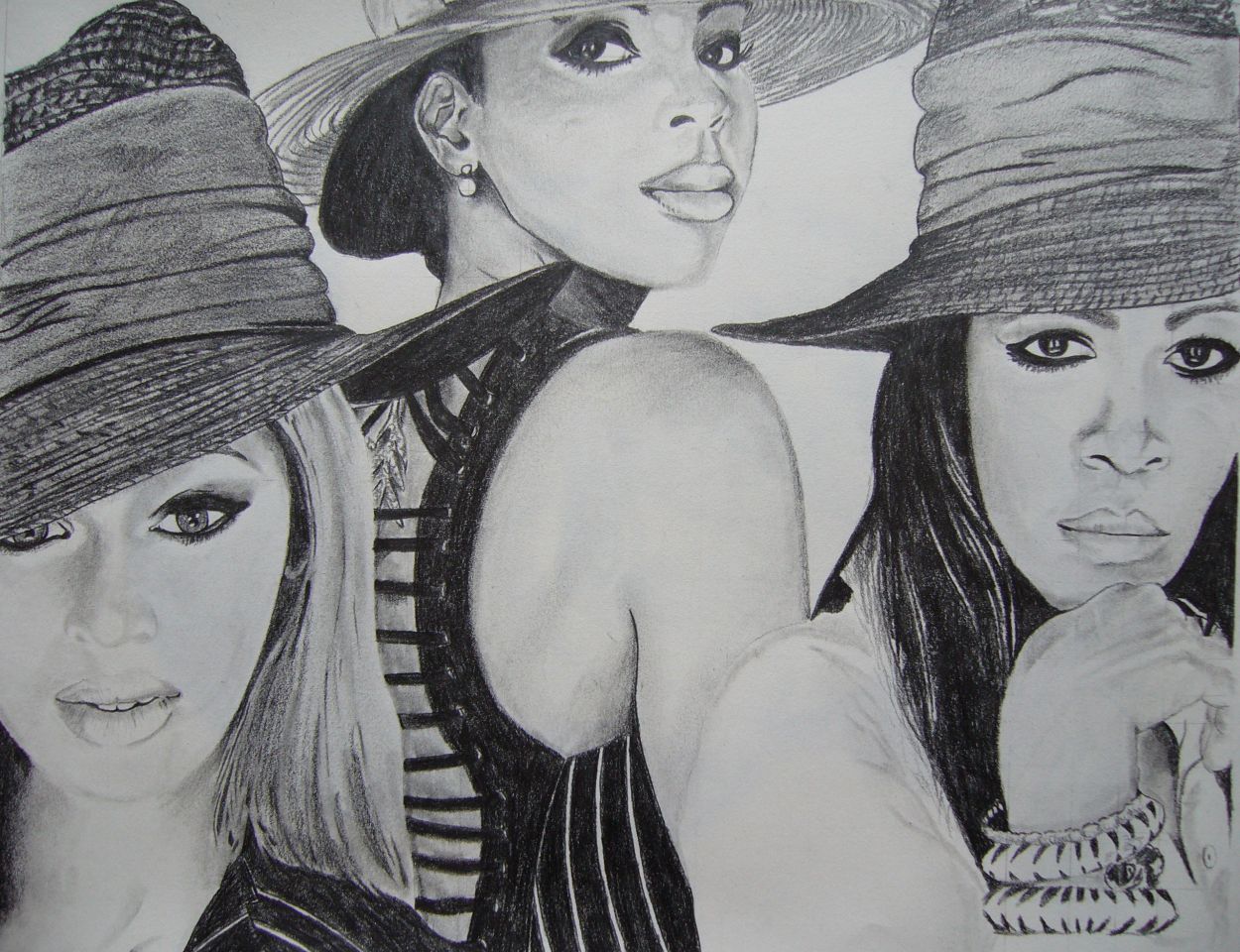 Fonds d'cran Art - Crayon Portraits destiny's child