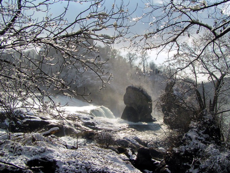 Fonds d'cran Nature Eau Les Chutes Du Rhin