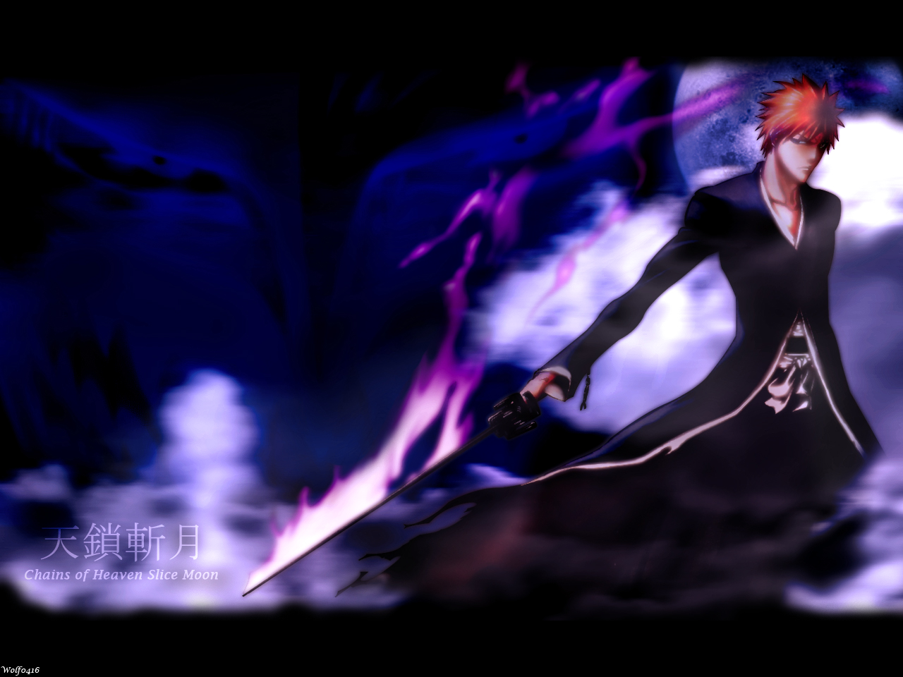 Wallpapers Manga Bleach ichigo en mode bankai 2