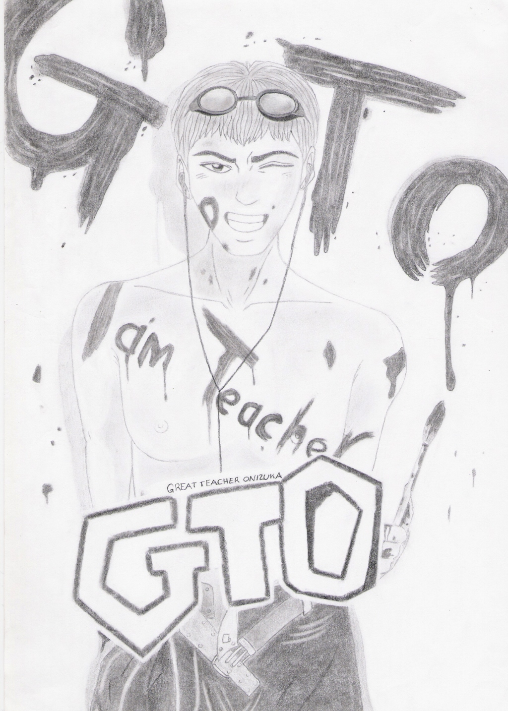 Fonds d'cran Art - Crayon Manga - GTO 