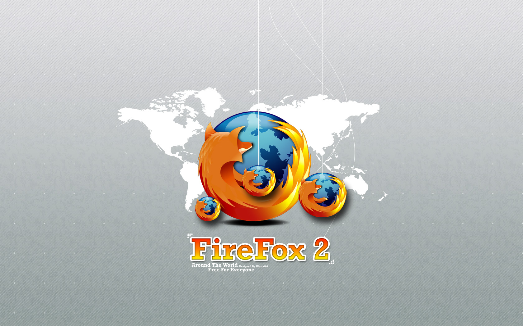 Fonds d'cran Informatique Mozilla Fire Fox 2.0